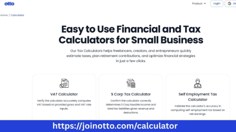 Self Employed Tax Calculator Tool by Otto AI