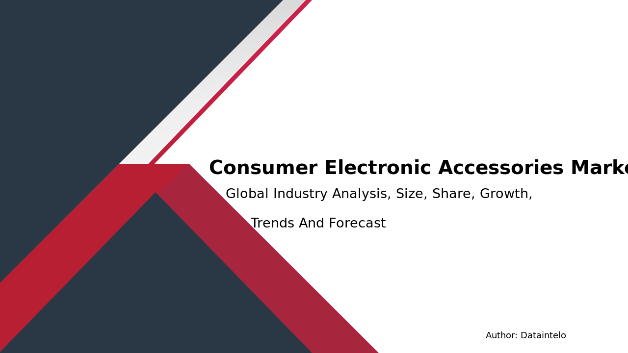 Consumer Electronic Accessories Market Dynamics and Forecast 2032
