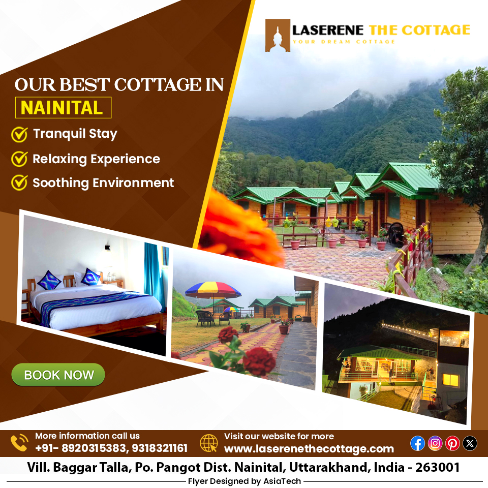 Choose Best Hotels in LaSerene The Cottage Pangot with Mountain View