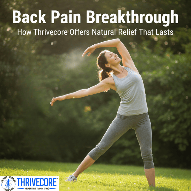 Back Pain Breakthrough: How Thrivecore Offers Natural Relief That Lasts