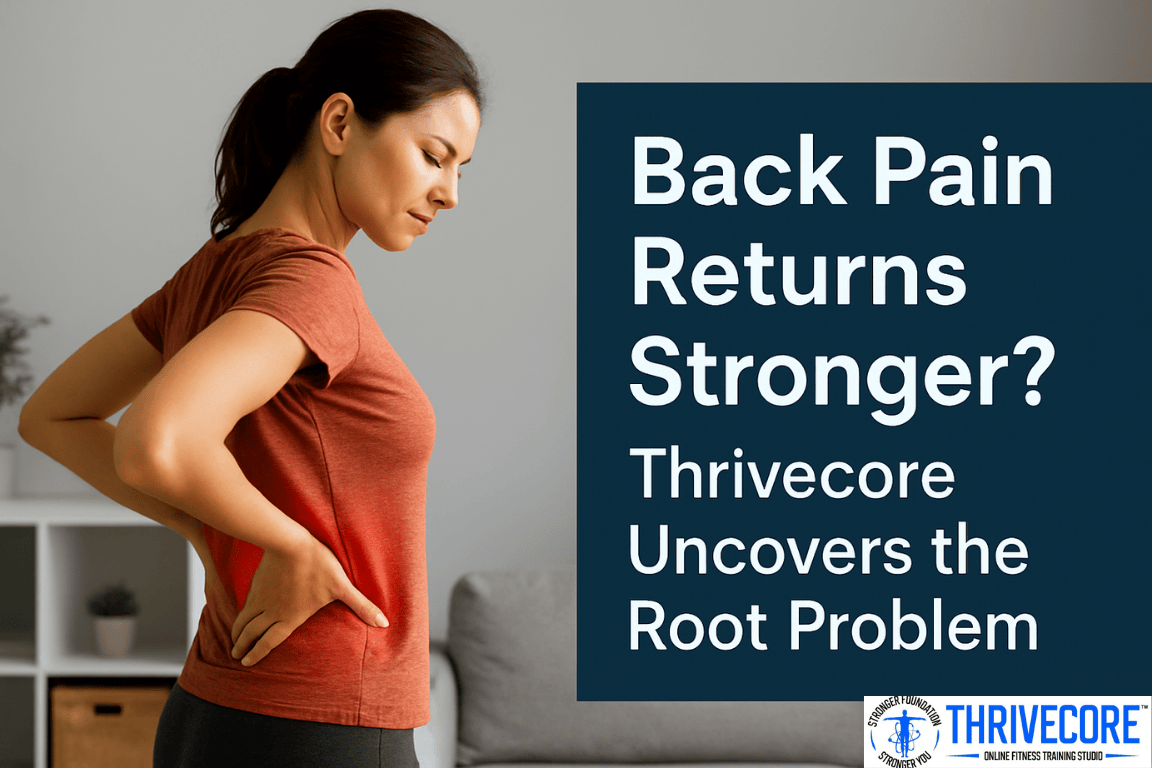 Back Pain Returns Stronger? Thrivecore Uncovers the Root Problem
