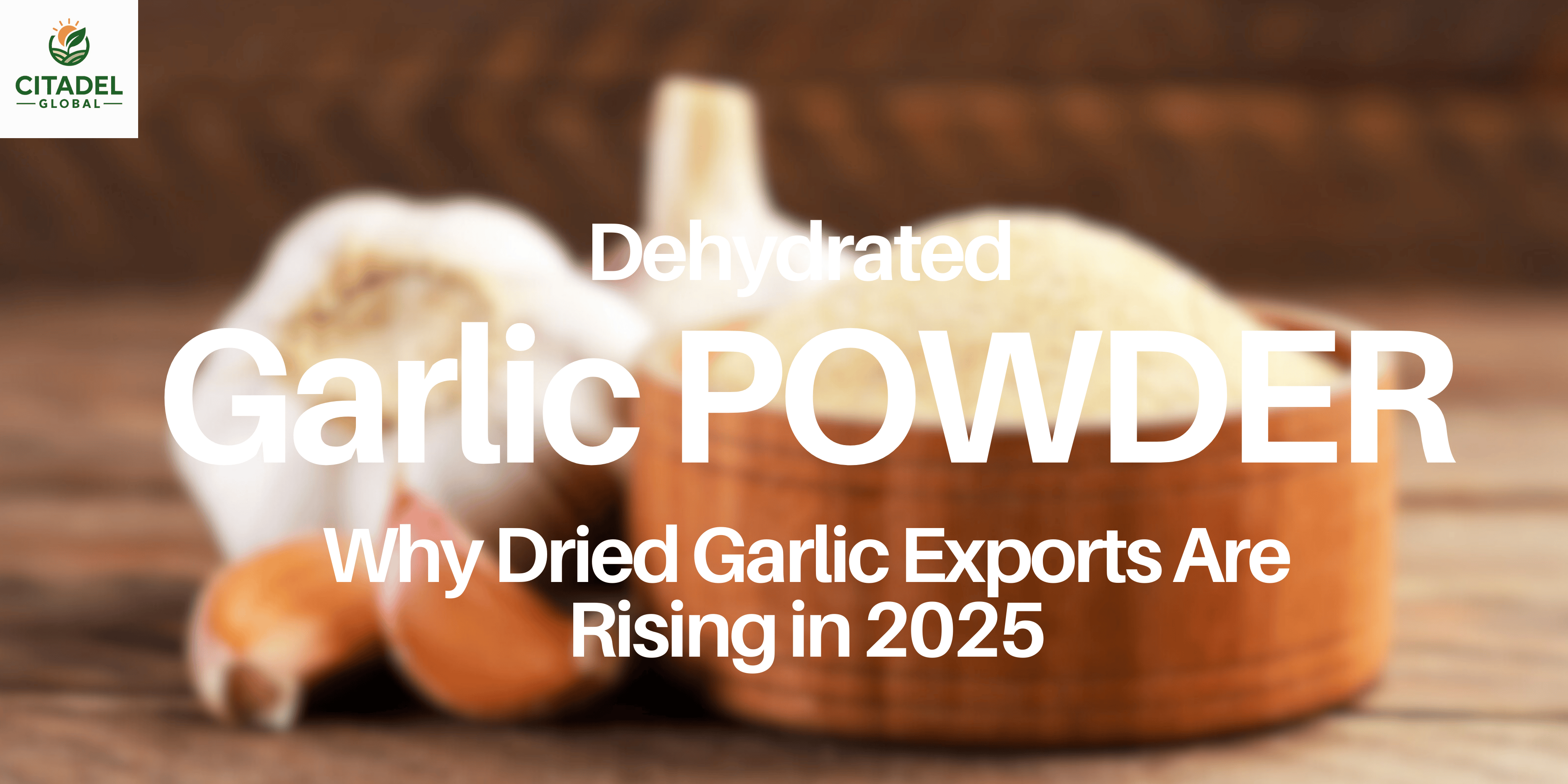Dehydrated Garlic Powder: Why Dried Garlic Exports Are Rising in 2025