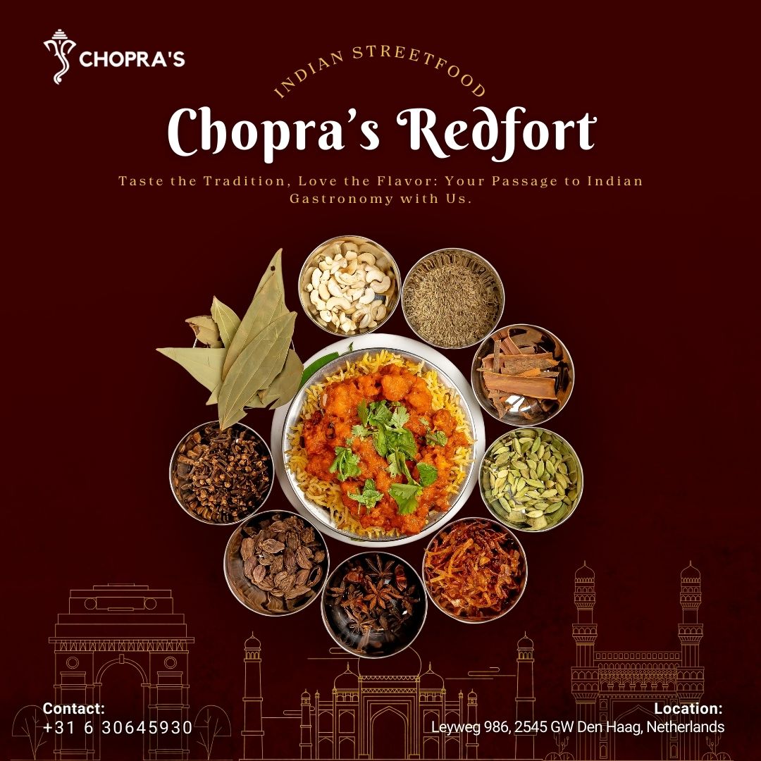Chopra*s Redfort 〞 Top Indian Restaurant in Hague for Delicious Curries and Street Food