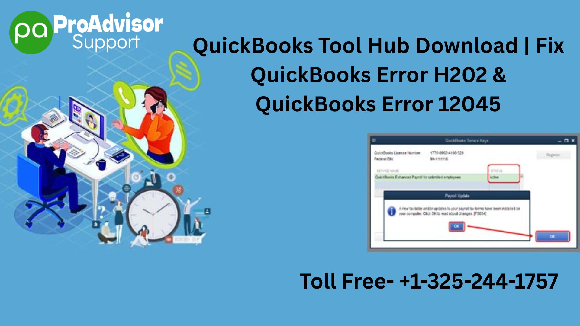 +1-325-244-1757 QuickBooks Tool Hub Download | Fix QuickBooks Error H202 & QuickBooks Error 12045