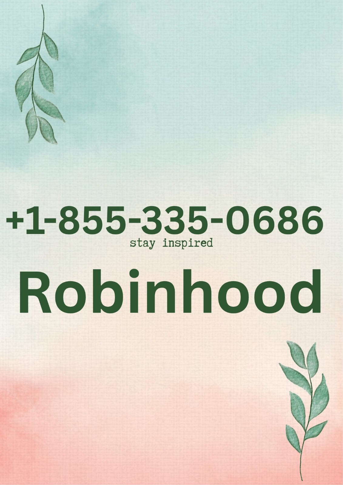 Can I talk to people at Robinhood? Talk us for complete guidance   