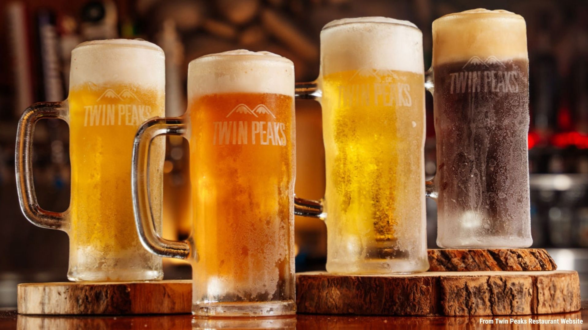 Check out Twin Peaks Restaurant Unique Beers Collection