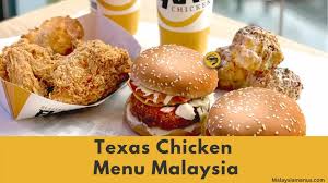 Texas Chicken Malaysia menu