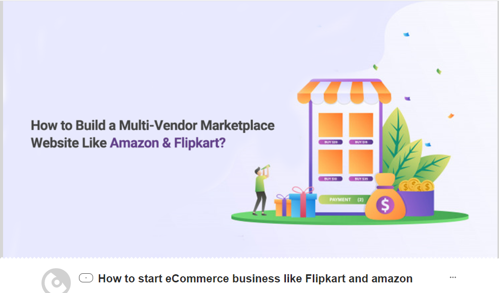 how to create a marketplace like flipkart and amazon