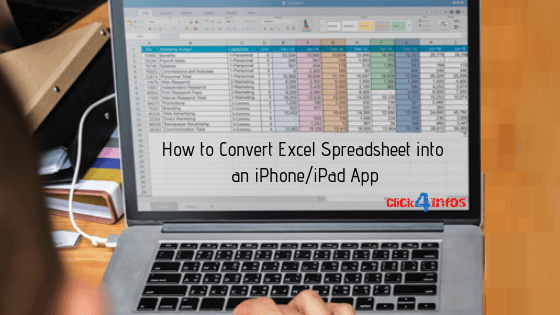 How to Convert Excel Spreadsheet into an iPhone/iPad App