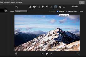 how to Reverse, rewind, or replay video using Imovie