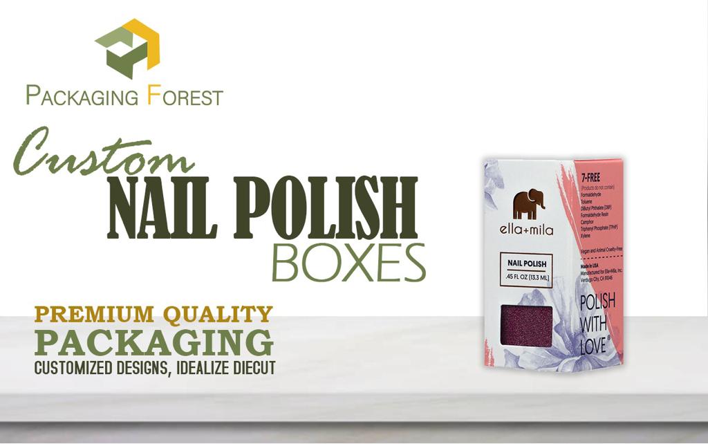 Custom Printed Nail Polish Packaging Boxes