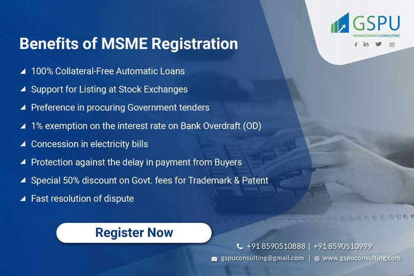 Benefits of MSME Registration