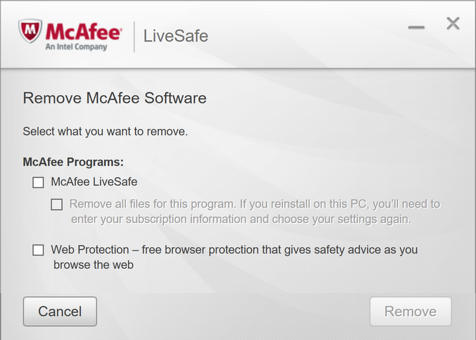 How to Remove McAfee Using Setting