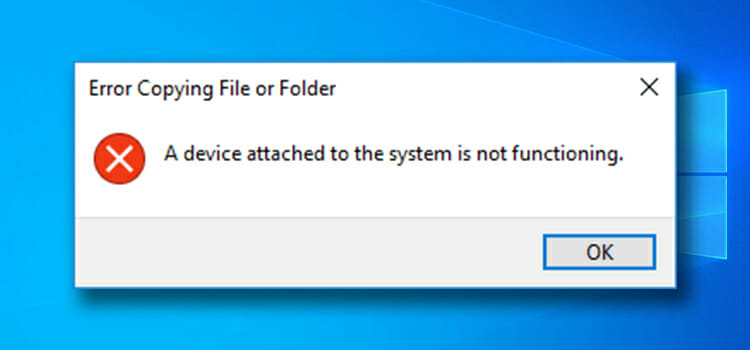 A Device Attached To The System Is Not Functioning: Here Are The Fixes