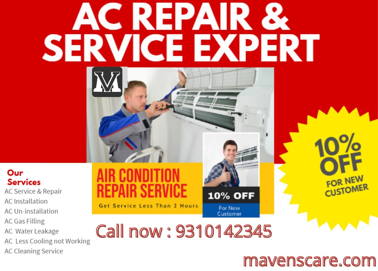 Best & Affordable AC Gas Refilling Service In Noida