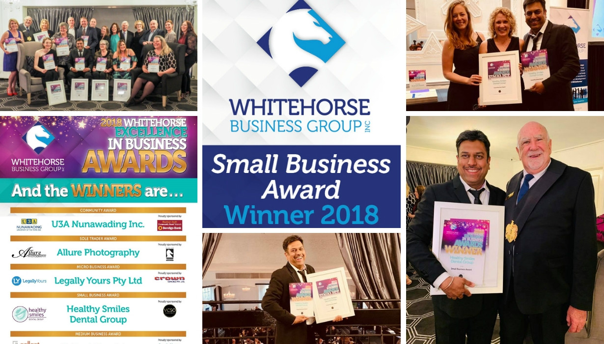 Whitehorse Excellence in Business Award 2018 Winner - Healthy Smiles