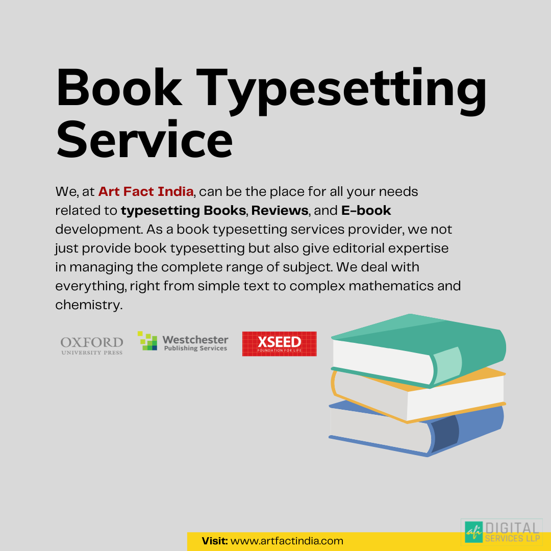 Professional Book Typesetting Services in India | ArtfactIndia