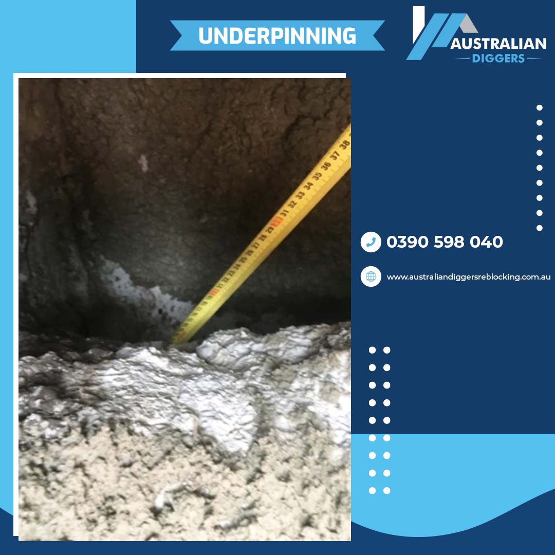 Australian Diggers Reblocking and Underpinning Provides Perfect Underpinning in Melbourne