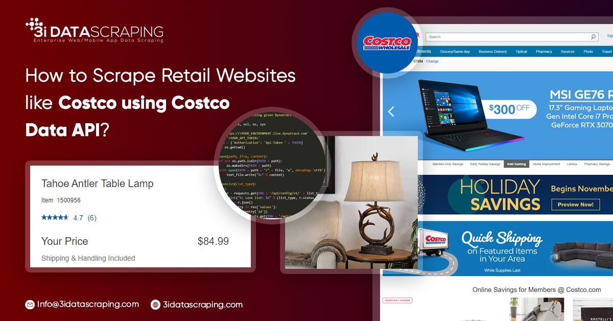 How to Scrape Retail Websites like Costco using Costco Data API?