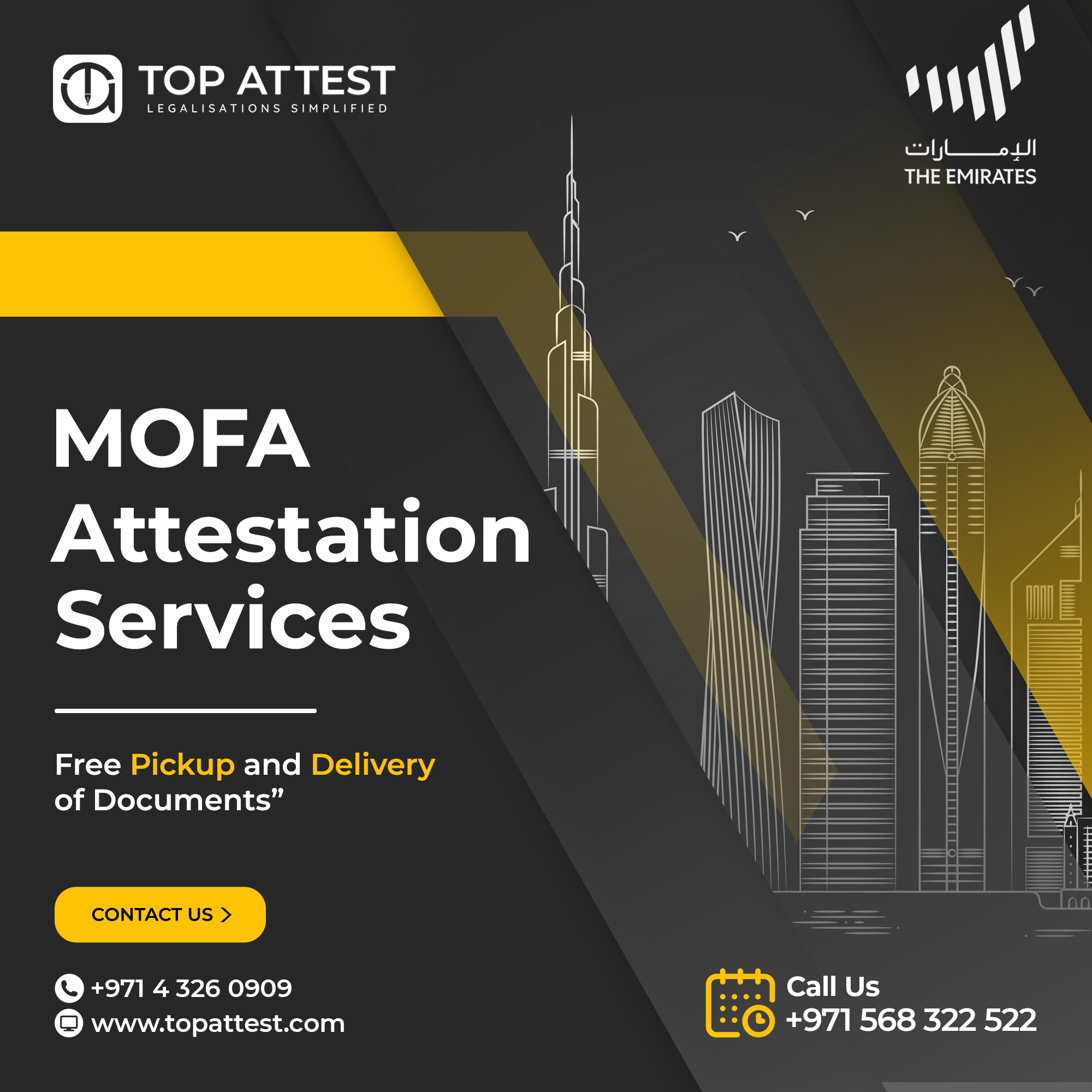 MOFA Attestation in Dubai | ministry of foreign affair attestation services