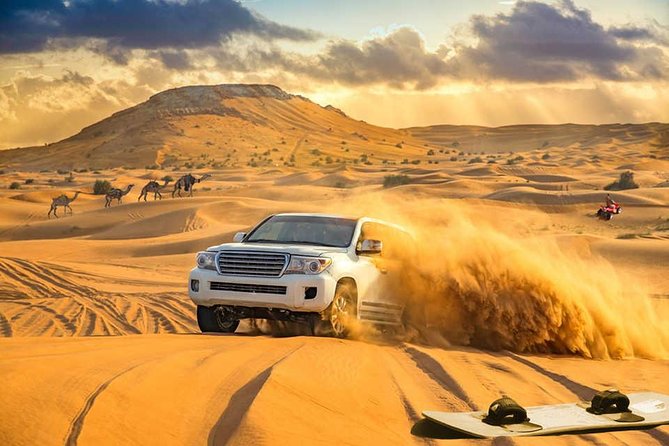 Sun Downer Desert Safari with Camel Ridding and luxury Dinner Buffet