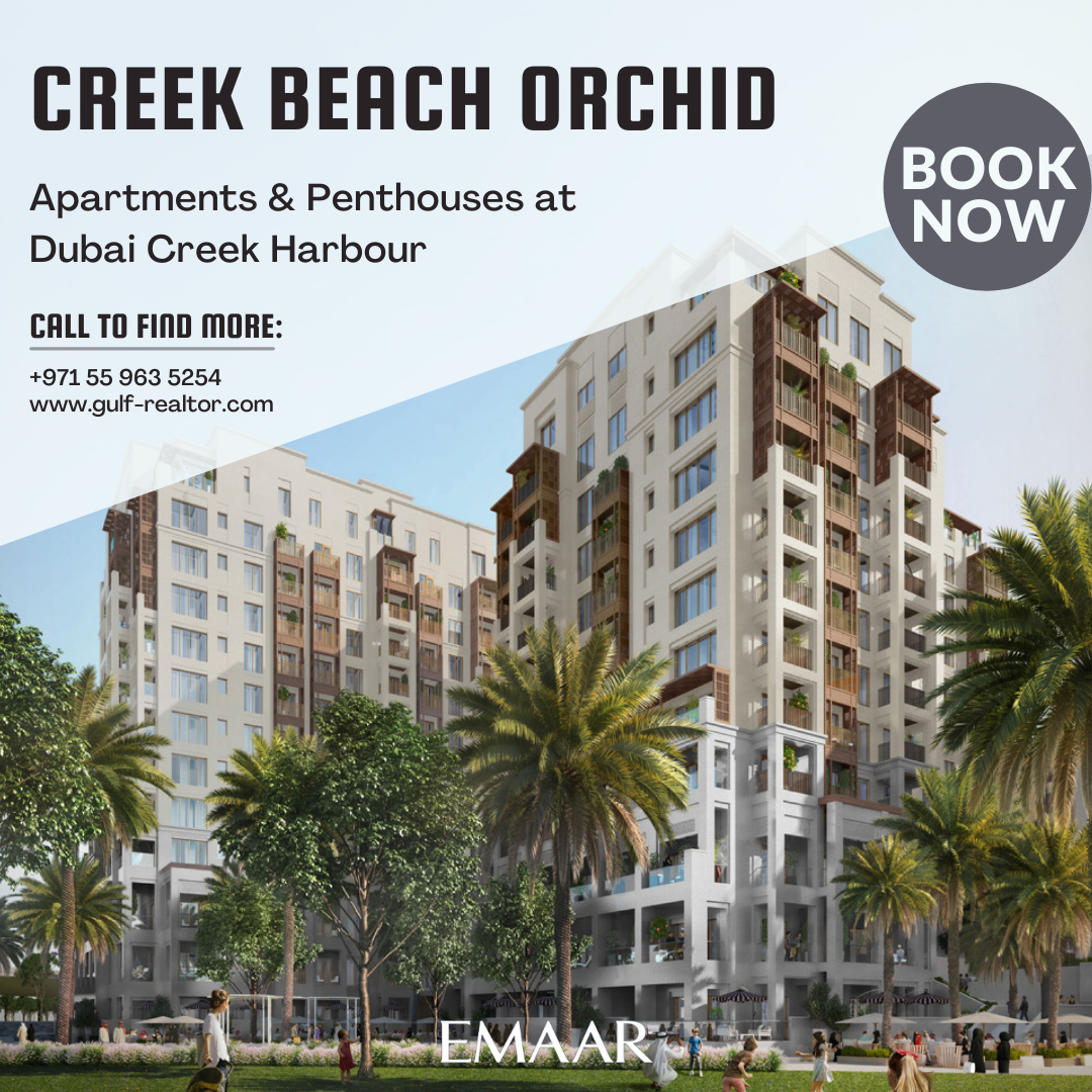 Emaar Creek Beach Orchid at Dubai Creek Harbour Offer Apartments & Penthouses