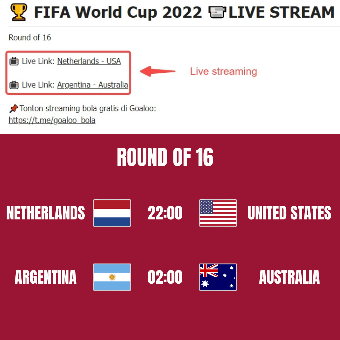 🏆 FIFA World Cup 2022 📹LIVE STREAM (Babak 16 besar)