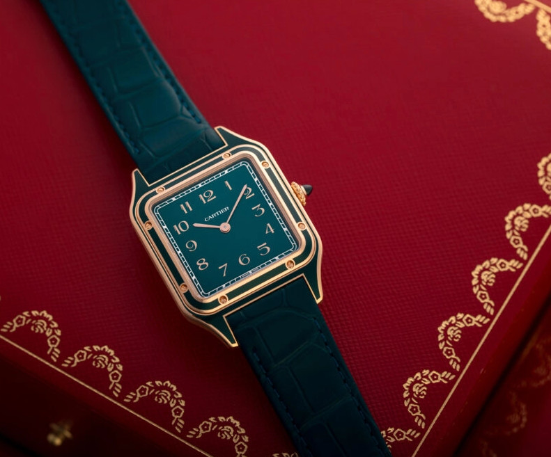 Cartier Santos Dumont Large Rose Gold Watch WGSA0098