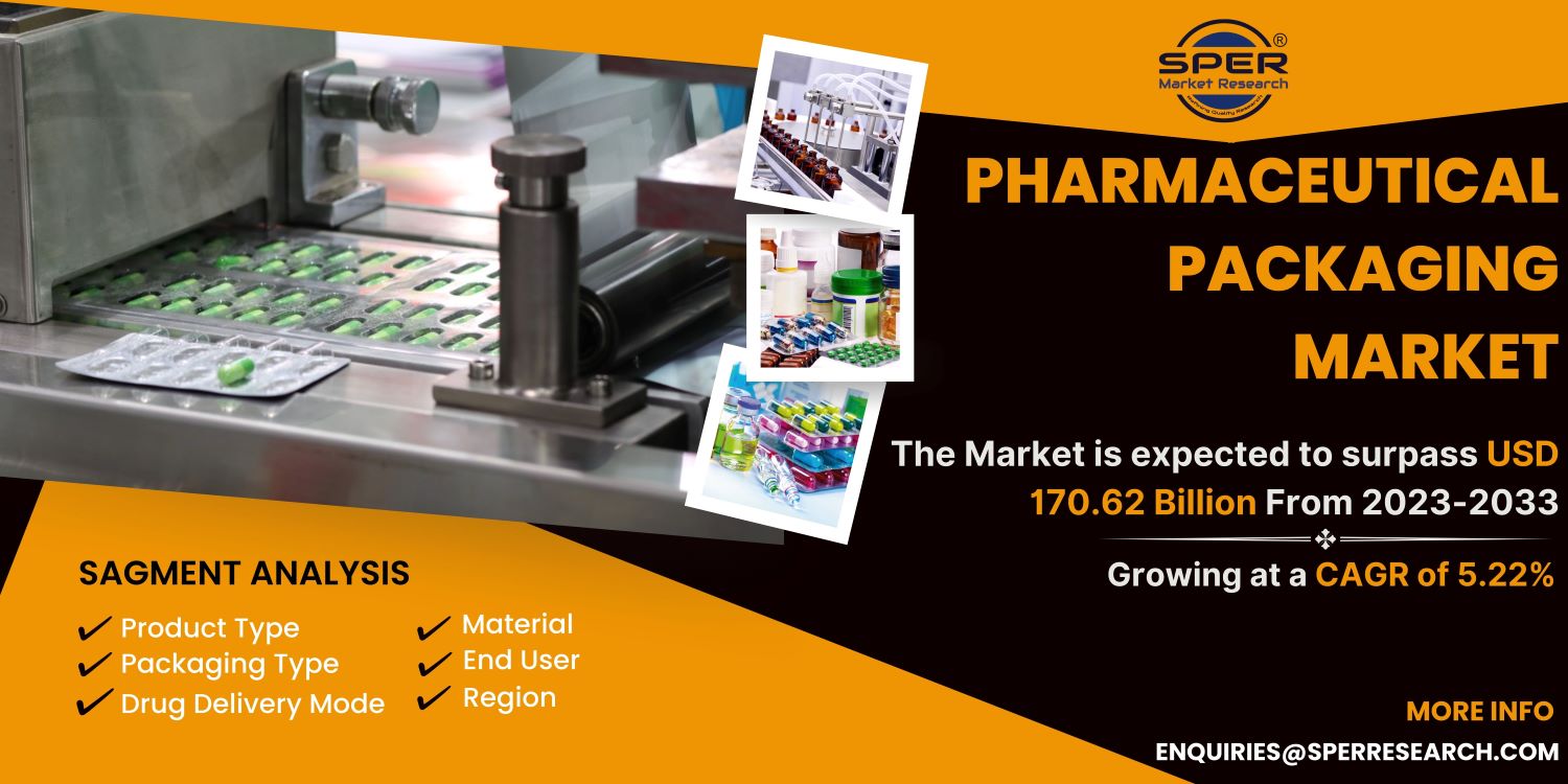 Pharmaceutical Packaging Market Growth 2023- Industry Share, Rising Trends, Revenue, Business Challenges, Future Opportunities and Forecast Research Report 2033: SPER Market Research