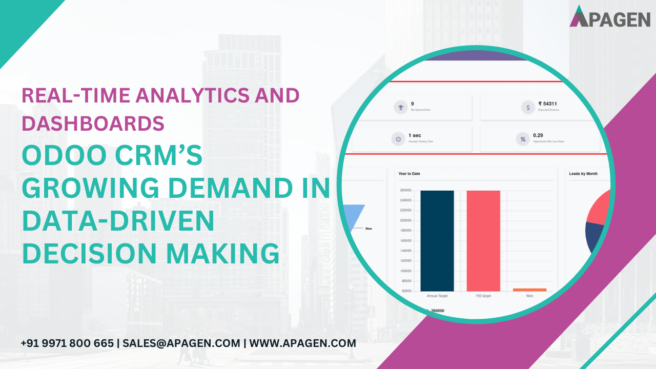 Real-Time Analytics and Dashboards: Odoo CRM’s Growing Demand in Data-Driven Decision Making