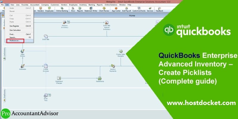 How to create picklists using QuickBooks enterprise advanced inventory?