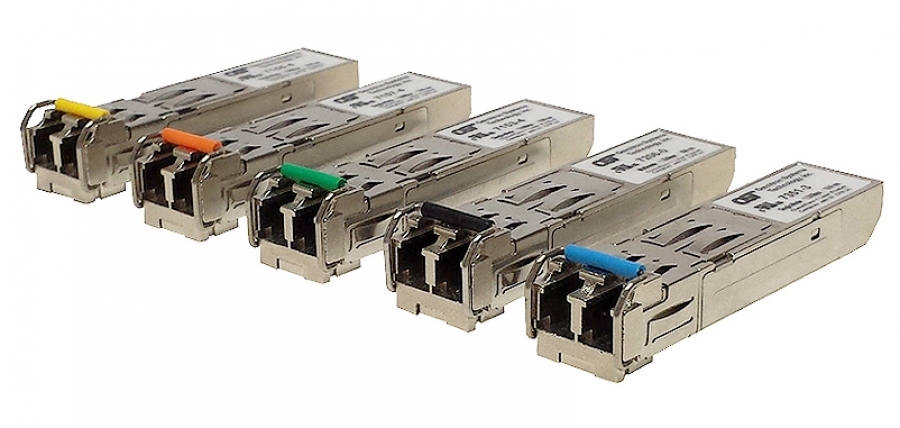 SFP transceivers are appropriate