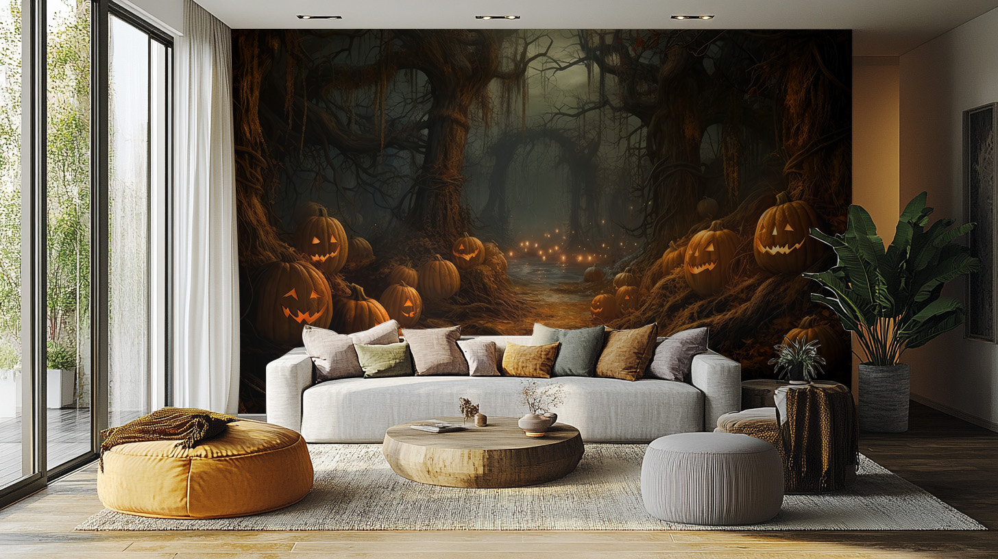 Lights Out! The Coolest Glow-in-the-Dark Spooky Halloween Wallpaper