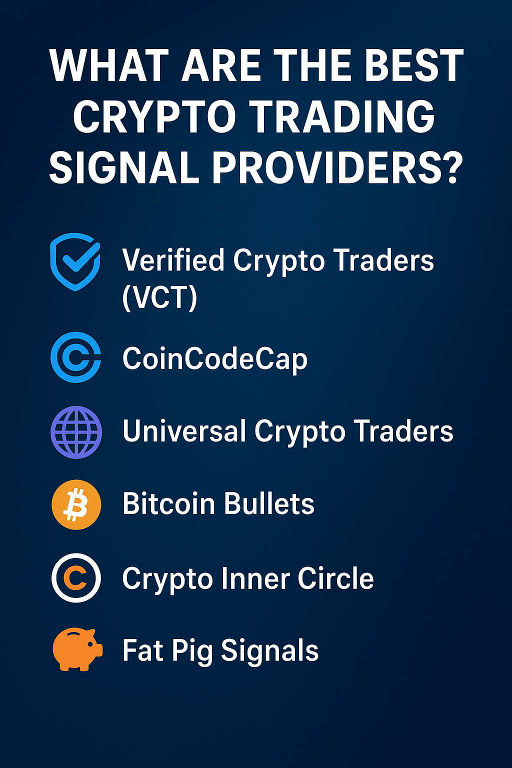 What are the best crypto trading signal providers?