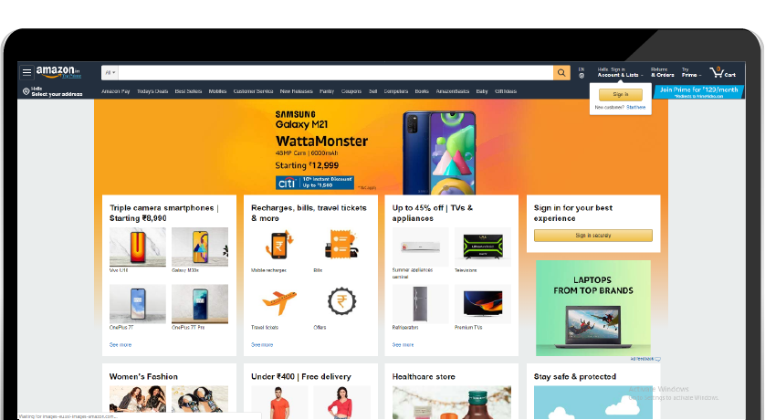 How to build an e-commerce App like Amazon