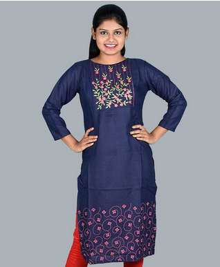 Chingari Navy Blue Color Embroidery Work: Adding Elegance and Allure