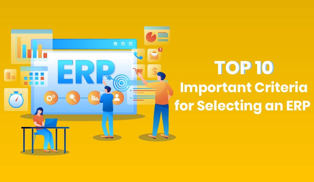 Top 10 Criteria for Selecting an ERP Software Provider for Your Business