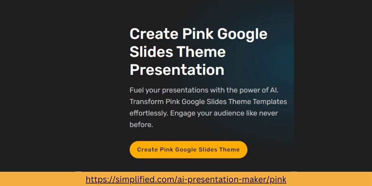 Create Pink Google Slides Theme Presentation