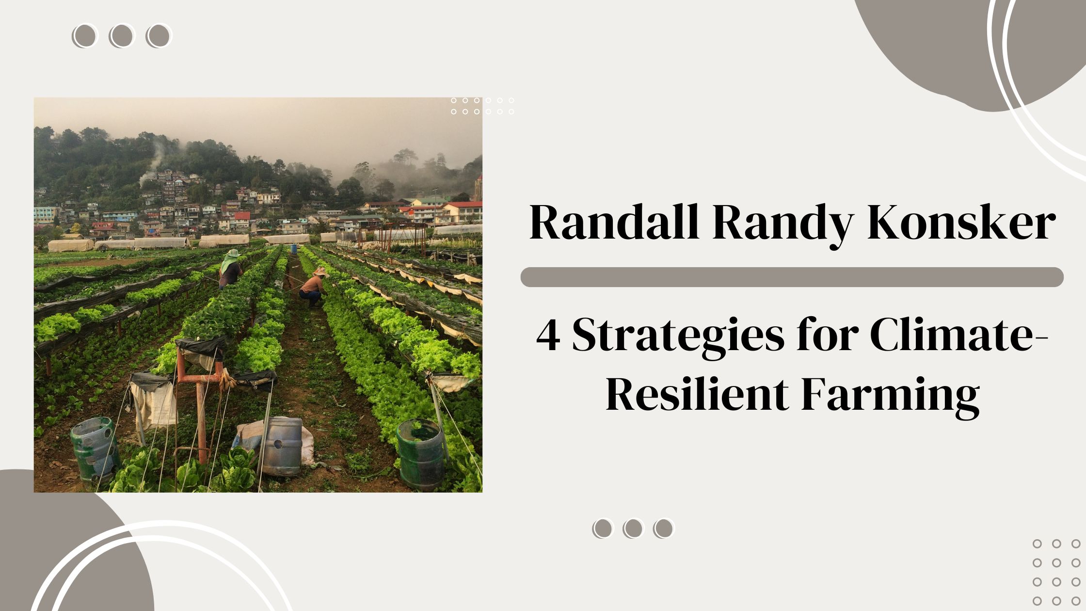 Randall Randy Konsker - 4 Strategies for Climate-Resilient Farming