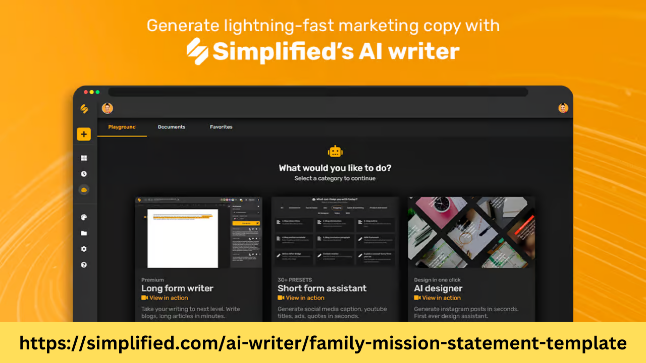 Define Your Family Purpose: AI-Generated Mission Statement Template