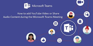 How to share a Youtube Video on Microsoft Teams with Sound  If you are using Microsoft Teams for meeting purpose there will be a situation where you need to play some video files from your PC or a video from the popular streaming platform like YouTube.   