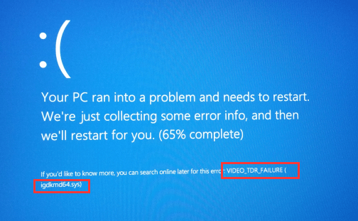 Fix: VIDEO_TDR_FAILURE BSOD Message Windows 10